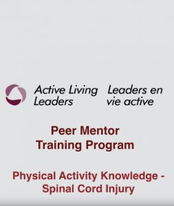 Active Living Leaders Peer Mentor Training Program